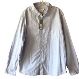 NEW Goodfellow Mens Light Blue Oxford